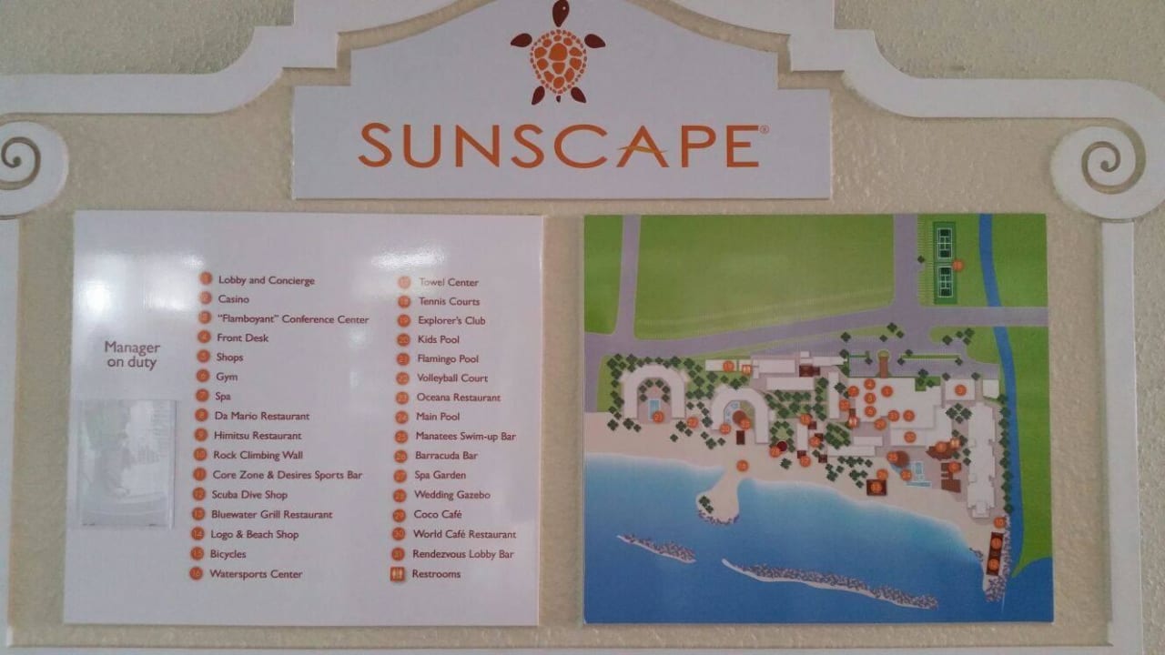 Überblick über die Hotelanlage Sunscape Curaçao Resort, Spa & Casino