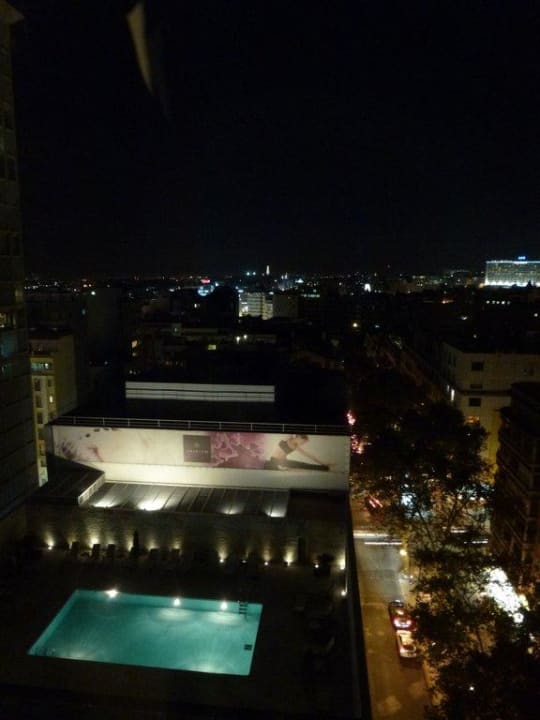 Ausblick 9.Stock bei Nacht Hotel Sheraton Lisboa