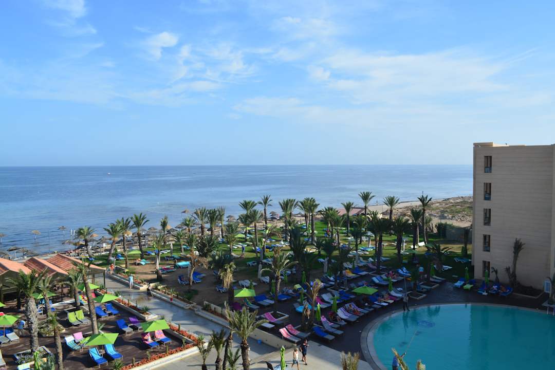 Blick von Zimmer 5389 auf´s Meer Hotel Rosa Beach