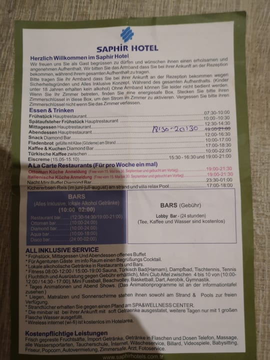 Sonstiges Saphir Hotel & Villas