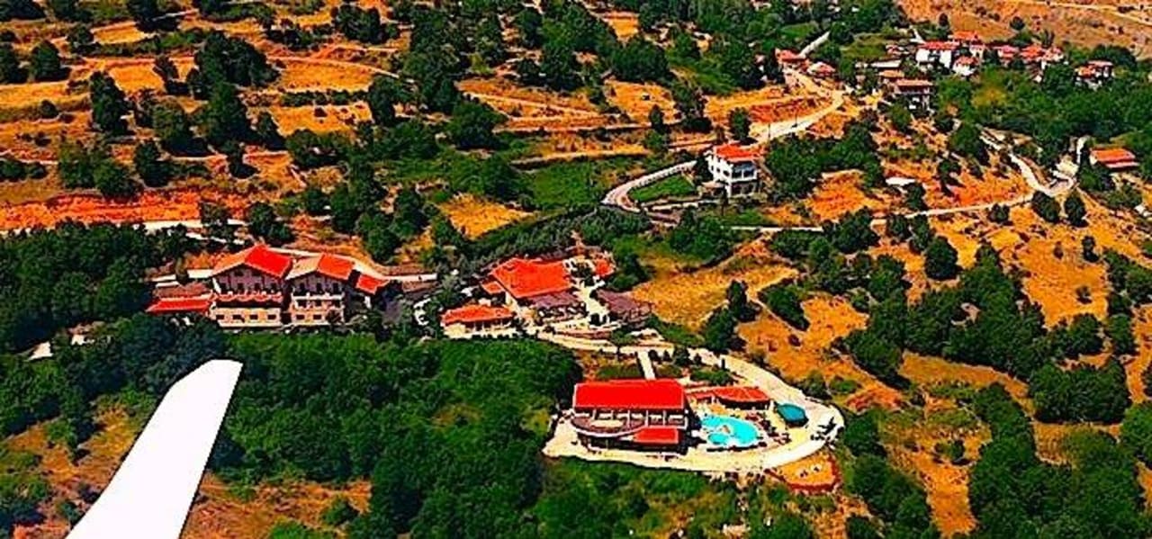 The full hotel complex,airphoto  Hotel Loggas
