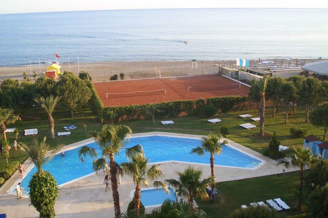Ausblick vom Balkon aus dem 5ten Stock Club Turtas Beach Hotel