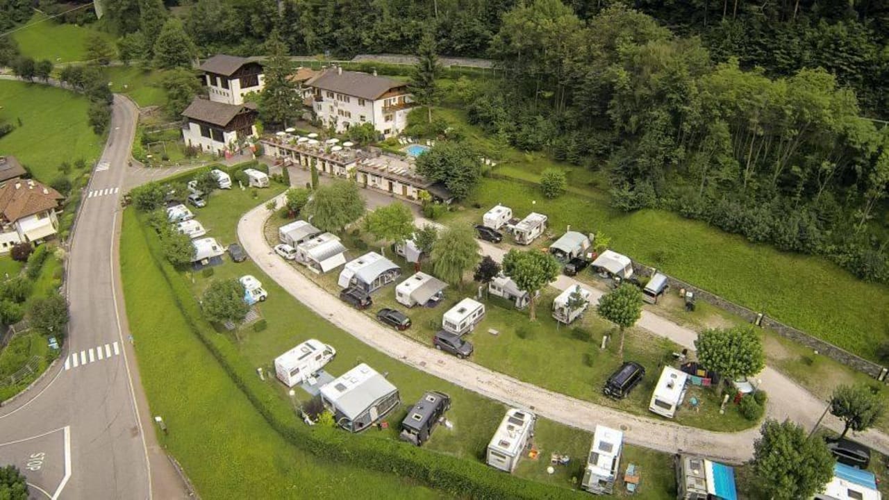Ansicht von oben Hotel Camping Ansitz Gamp