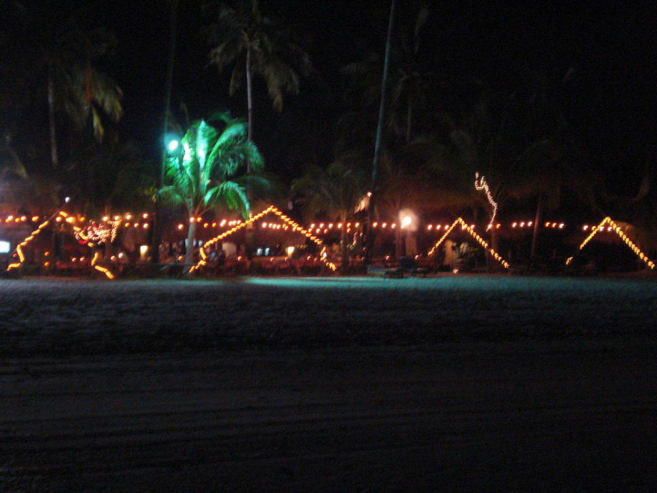 Abendansicht des Restaurant vom Strand Hotel Beach Garden Resort