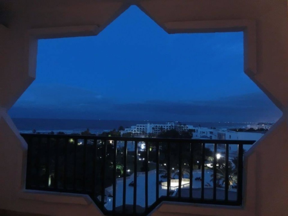 Ausblick vom Zimmer/Balkon Hotel JAZ Tour Khalef