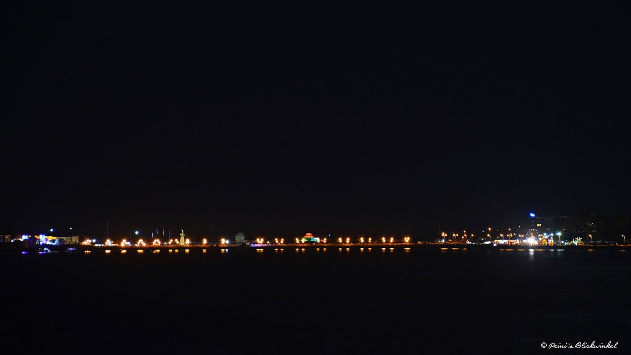 Nachtblick Richtung Mühle Nessebar Sentido Neptun Beach