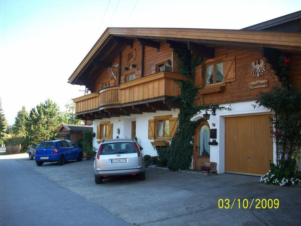 Ansicht von der Straße her Haus Unterberger FeWo