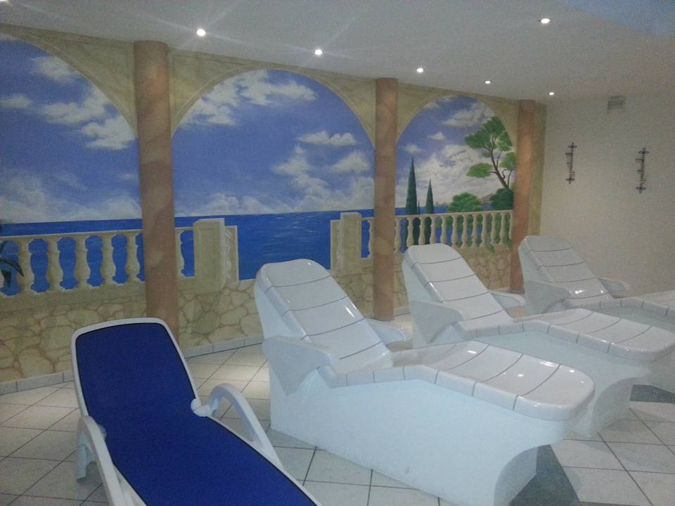 Teilansicht Wellnessbeeich Ferienwohnanlage Kaiserhof