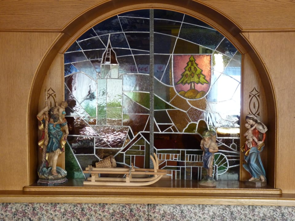 Dekoration im Speisesaal Pension Leimerhof