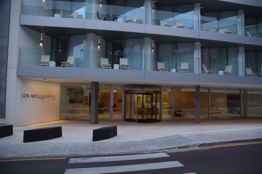 Blick von der Straße  Son Moll Sentits Hotel & Spa