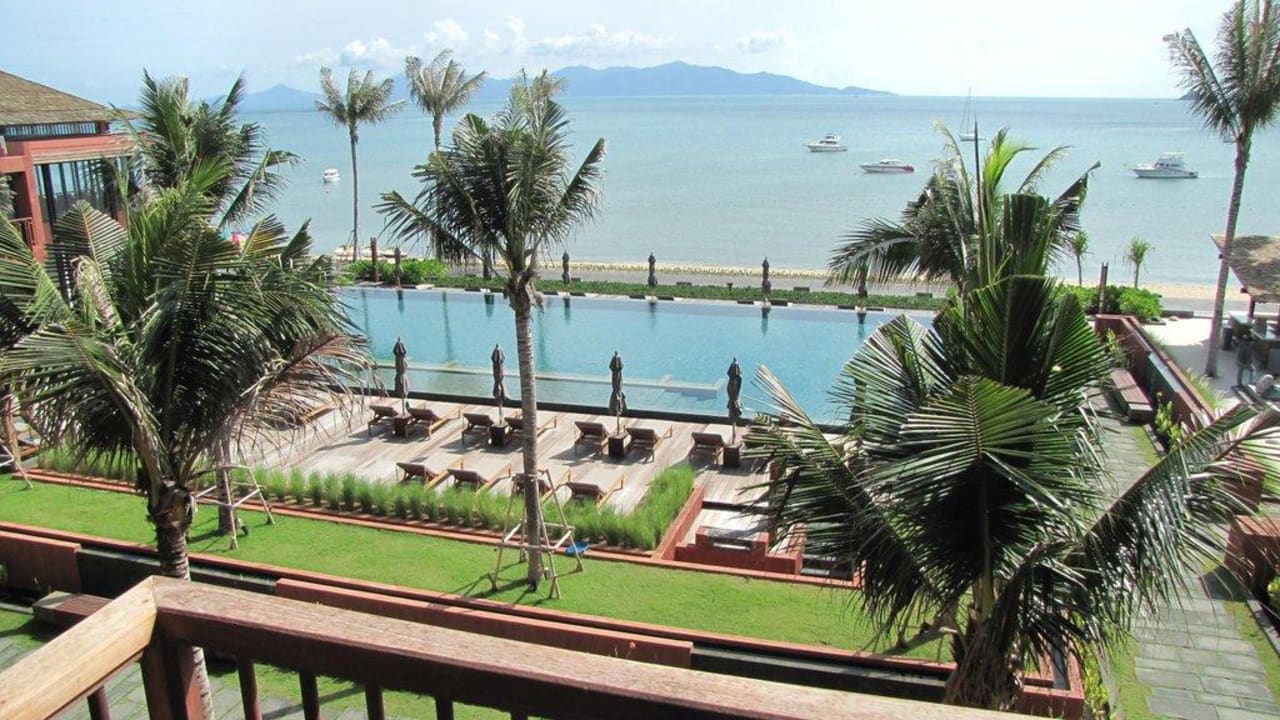 Blick vom Balkon Hansar Samui Resort & Spa