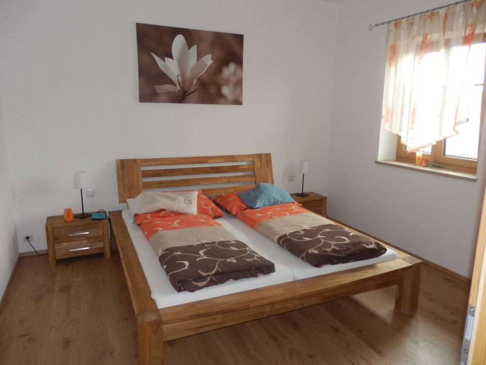 Eines der beiden Schlafzimmer Hotel Hochhubergut