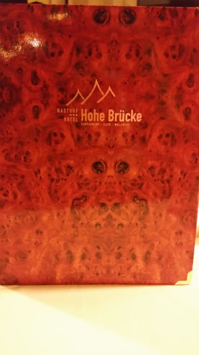 Abendmenü Panoramagasthof-Hotel Hohe Brücke