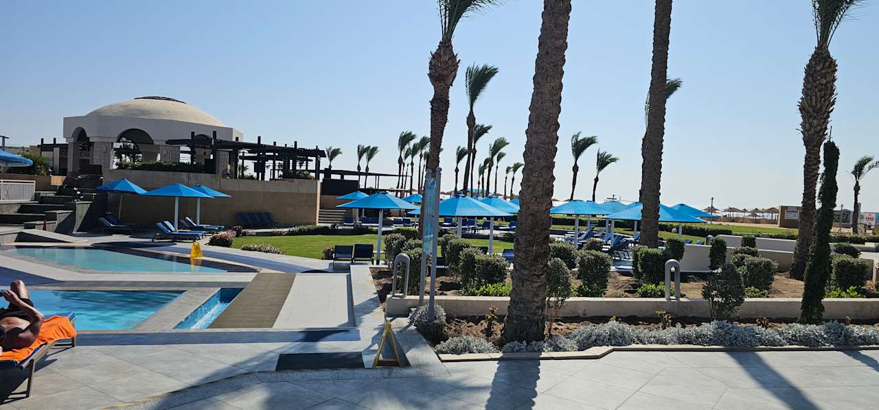 Ausblick Pickalbatros Palace Hotel-Port Ghalib