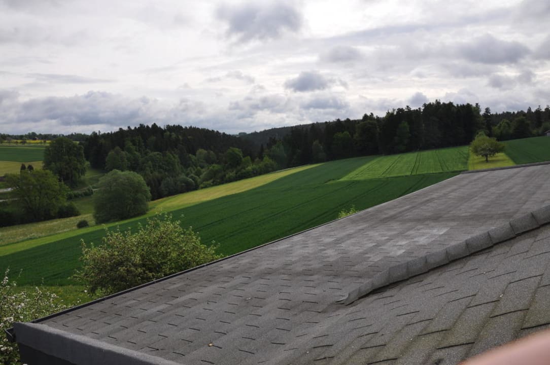 Blick von Balkon Zimmer 13 Landhotel Talblick