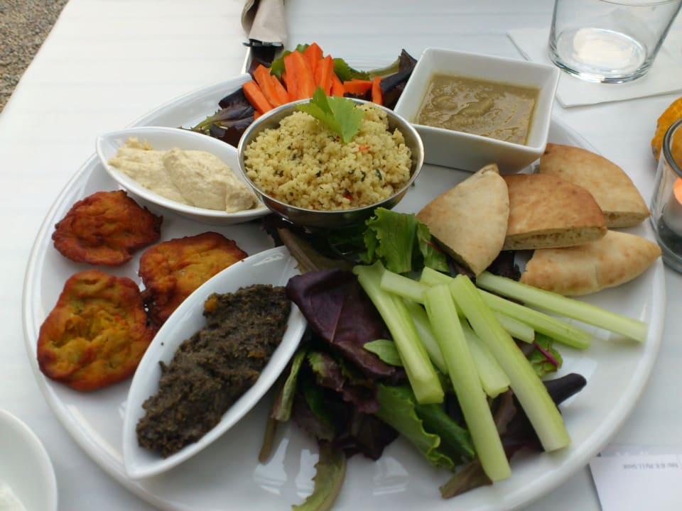 Vegetarischer Vorspeisenteller Pension Bellavista