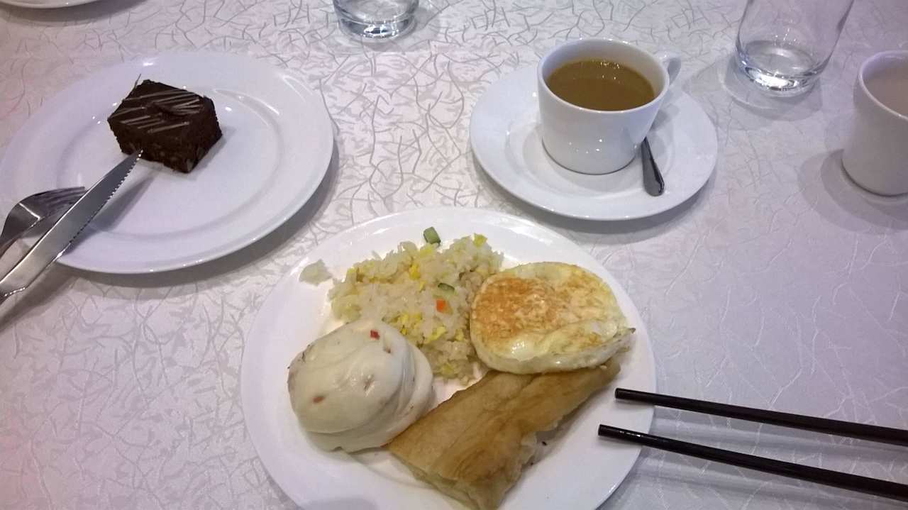 Frühstück vom Buffet Nankang Grand Hotel