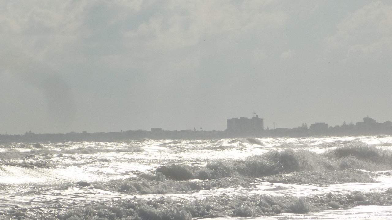 Ist etwa 200m nach unserem Hotelstrand aufgenommen Mahdia Beach & Aquapark