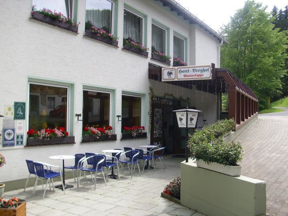 Hoteleingang Hotel Berghof Wasserkuppe