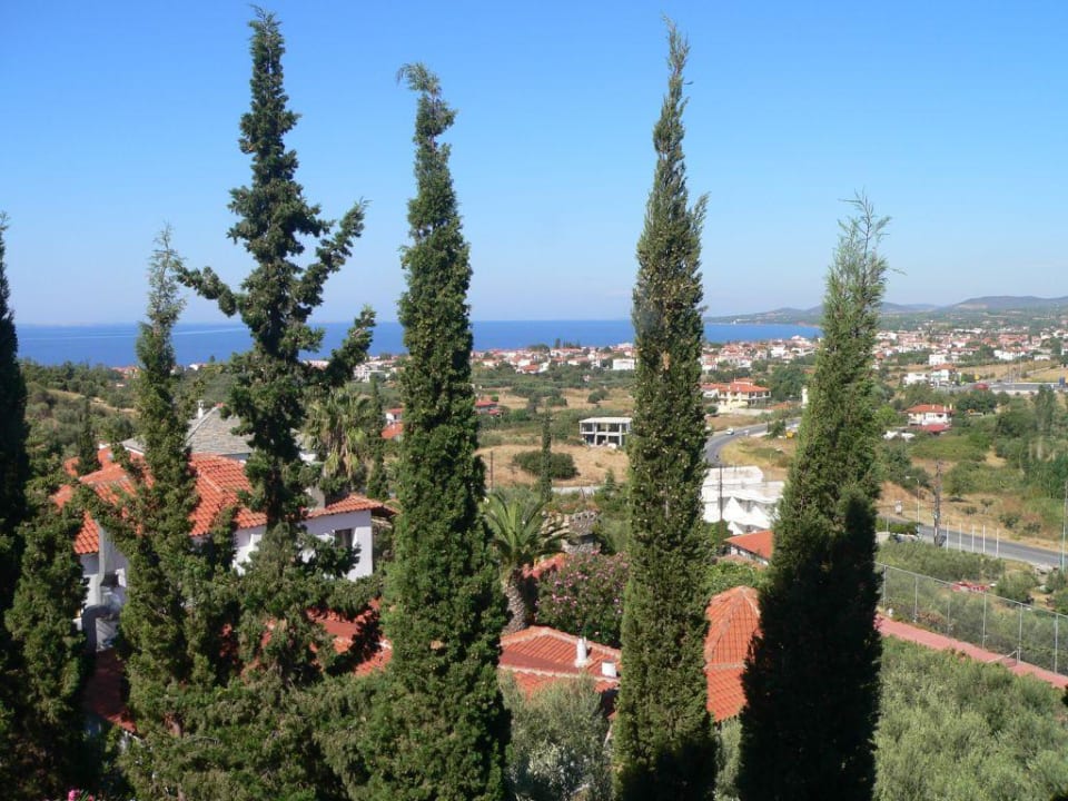 Blick vom Balkon Hotel Geranion Village