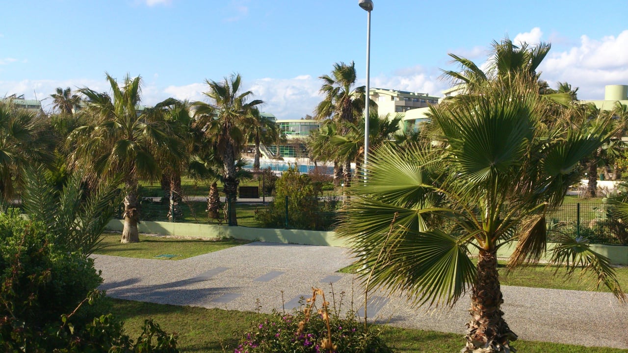 Blick auf den Pool und die Bar VONRESORT Golden Coast