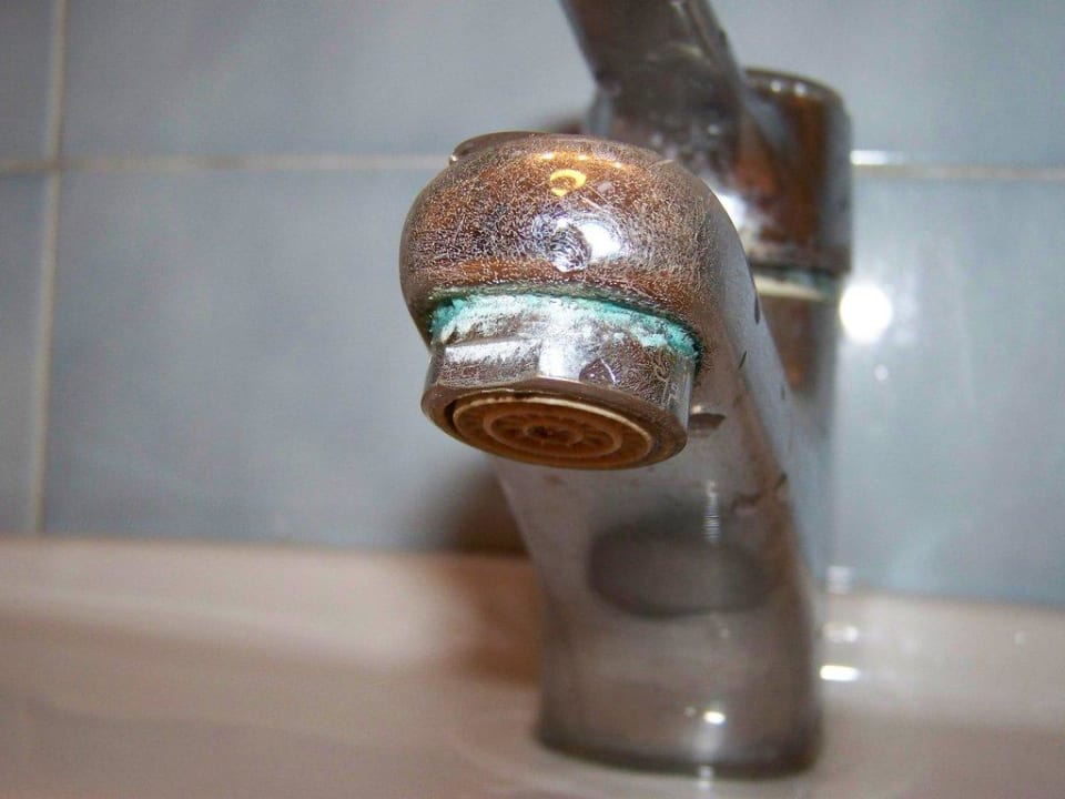 Wasserhahn im Bad Hotel Albergo Ridente