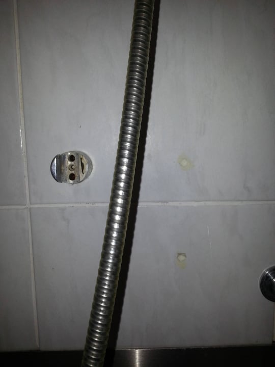 Kaputte Duschhalterung Fletcher Hotel-Restaurant Nieuwvliet Bad