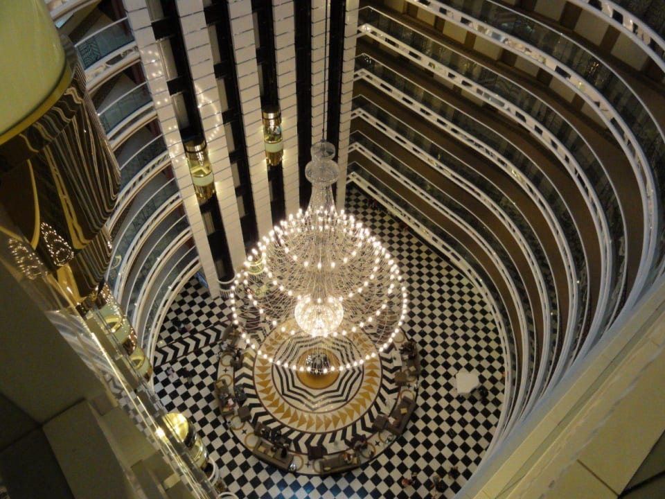 Lobby von oben Hotel Delphin Imperial