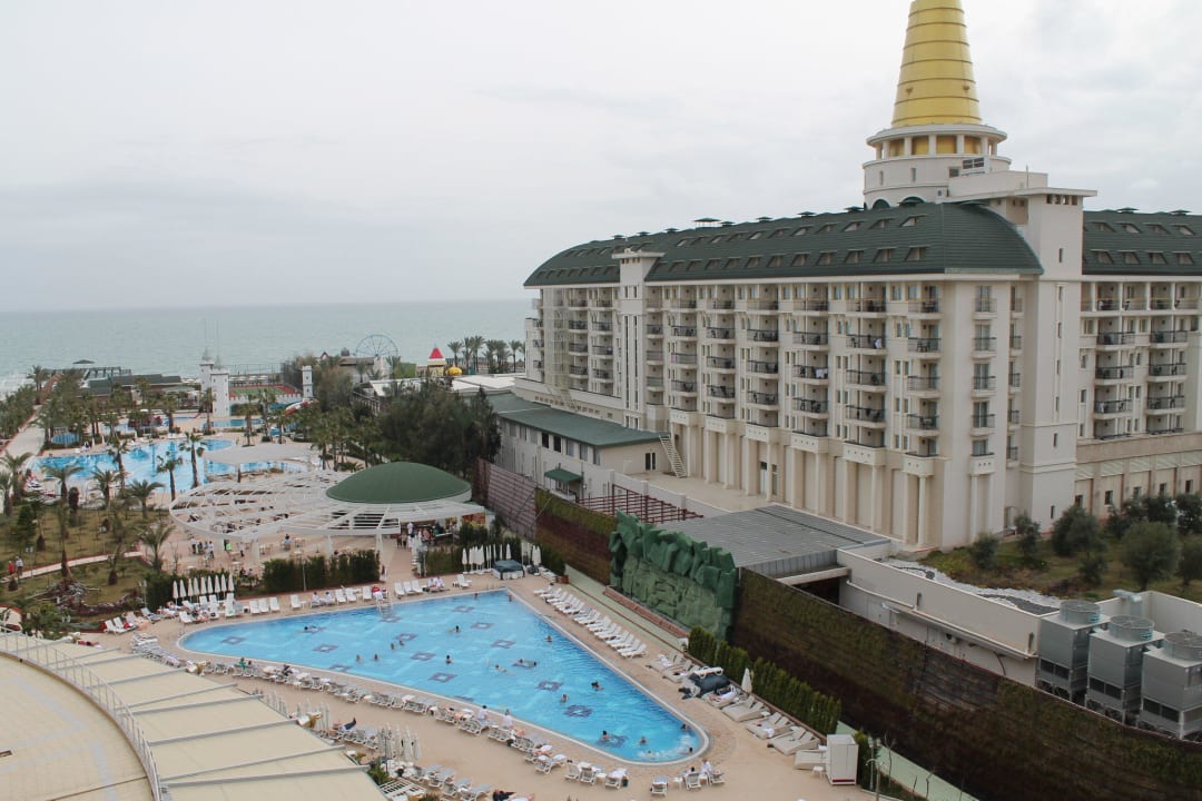 Ansicht auf das Hotel aus nem Hotelzimmer Imperial Hotel Delphin Diva