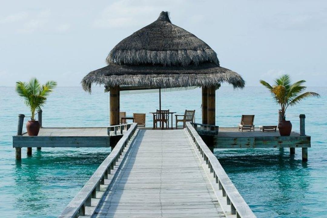 Next to the restaurant Kuramathi Maldives