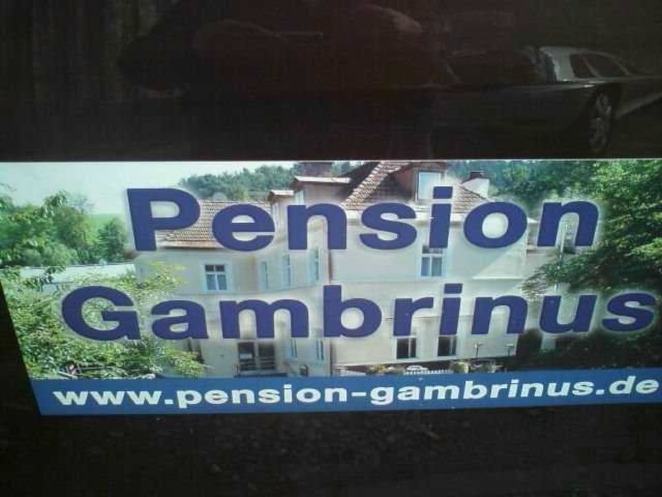 Werbung Pension Gambrinus