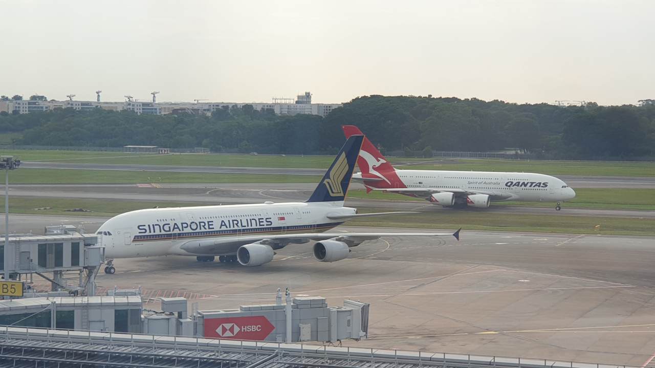 Ausblick Hotel Crowne Plaza Changi Airport