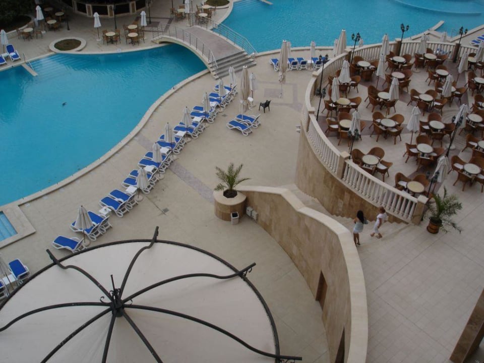 Aussenbestuhlung aus dem 4. Stock Sol Nessebar Palace