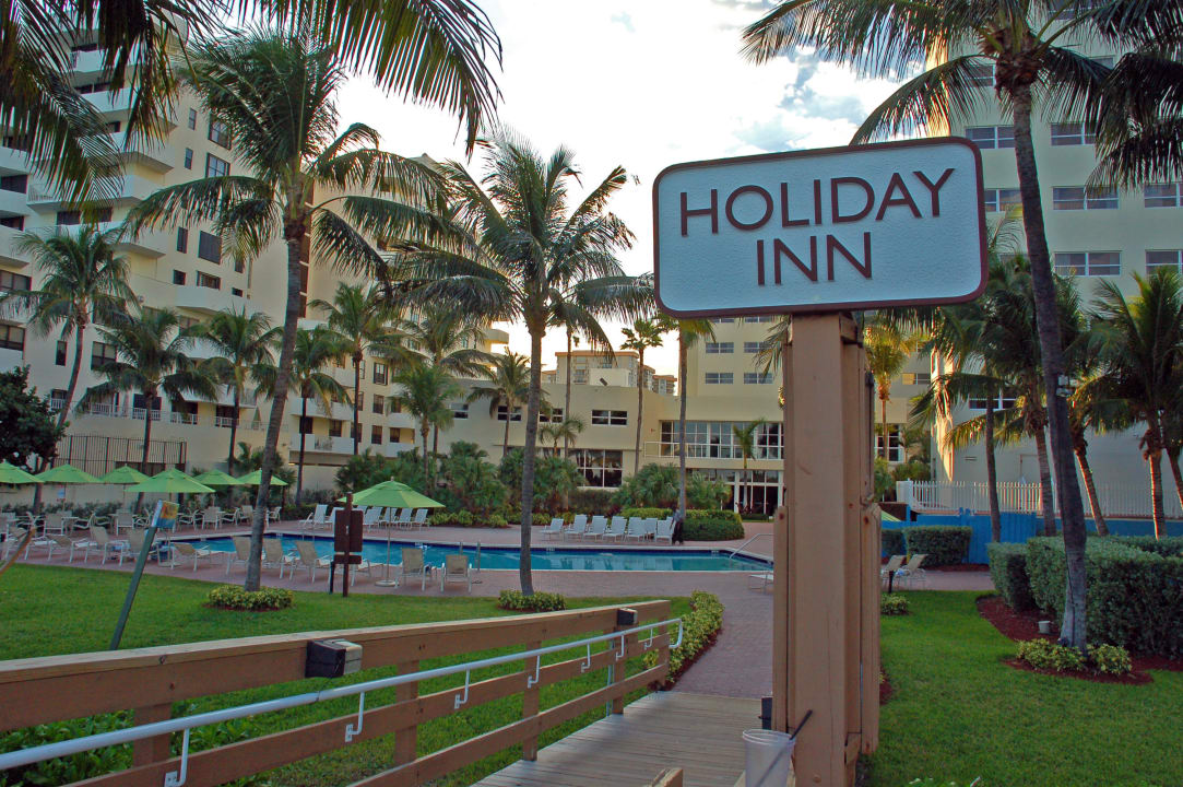 Hintereingang vom Strand aus gesehen Holiday Inn Miami Beach-Oceanfront