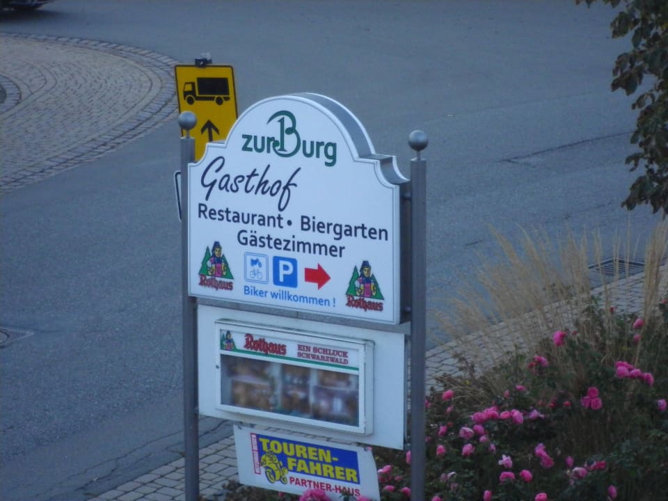Das Aushängeschild Gasthof zur Burg