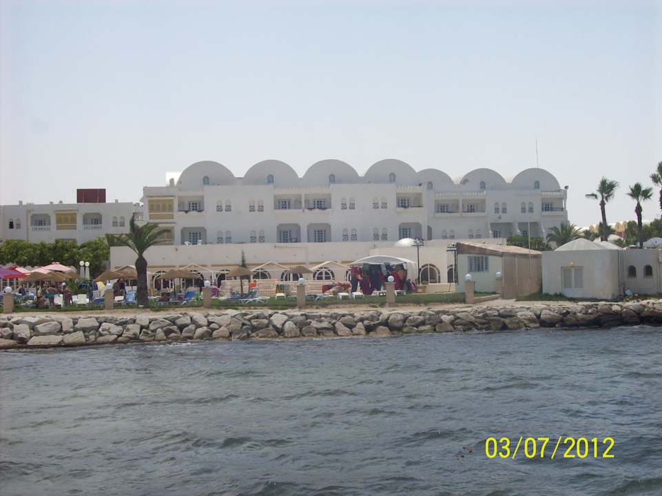 Das Hotel vom Piratenschiff aus Alassio Hotel and Thalasso