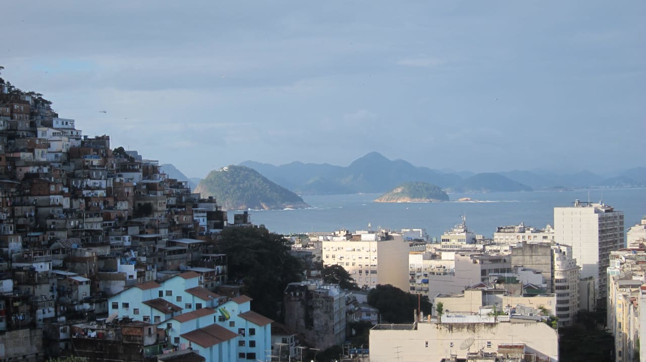 Ausblick von der Terrasse Hotel Pousada Favela Cantagalo