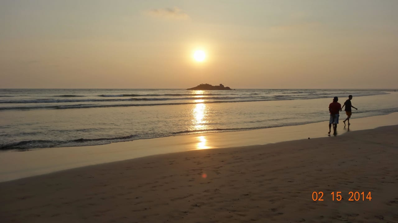 Sonnenuntergang am Beruwela-Strand Hotel Lanka Princess Ayurveda