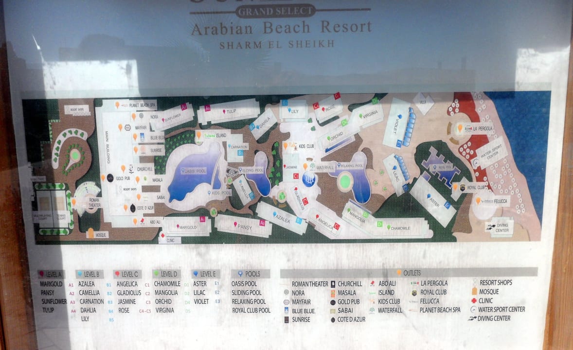 Sunrise arabian beach resort карта отеля