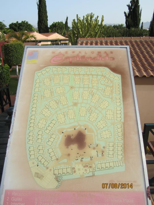 Ein Lageplan der Anlage - hilfreich allsun Hotel Esplendido