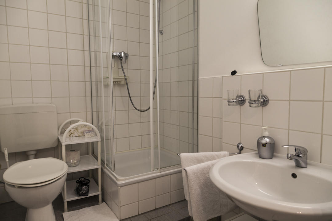 Badezimmer Pension Bismarck