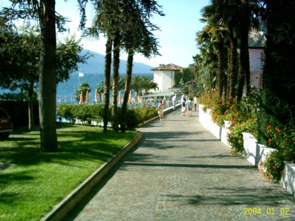 Weg zum Pool und Strand Hotel Ideal