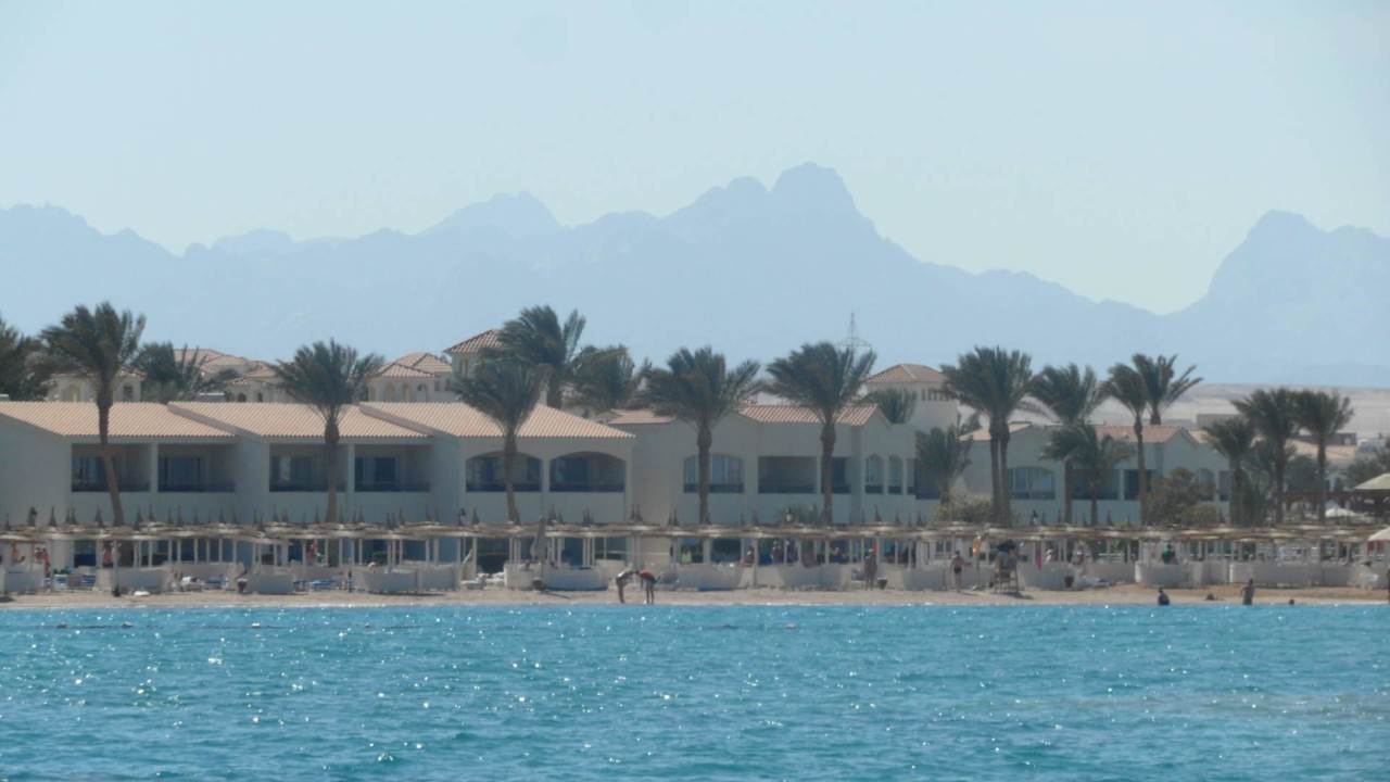 Blick aufs Dana Beach Pickalbatros Alf Leila Wa Leila Resort - Neverland Hurghada