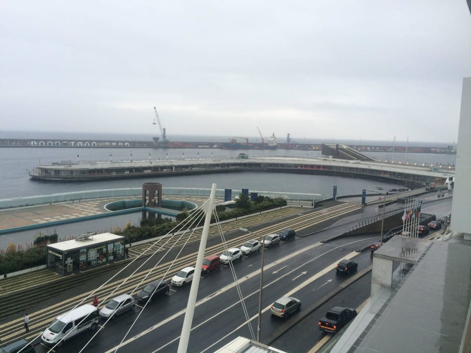 Blick zum Hafen Hotel Marina Atlantico