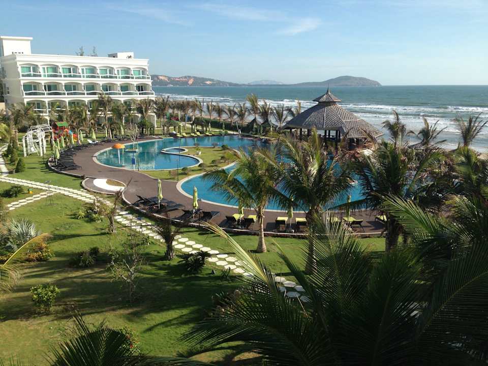 Blick vom Balkon im 2.Stock The Sailing Bay Mui Ne