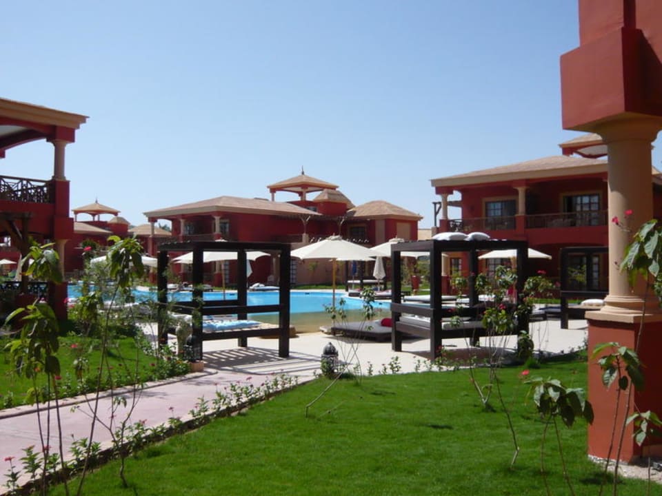 Blick von der Terrasse 446 Pickalbatros Alf Leila Wa Leila Resort - Neverland Hurghada