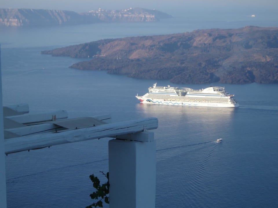 Blick von der Zimmerterrasse  Hotel Agali Houses