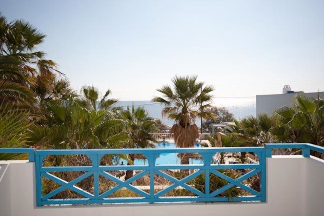 Ausblick von unserem Zimmer Hotel Kamari Beach