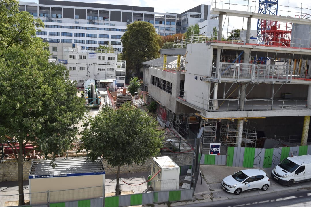 Ausblick aus unserem Hotelzimmer Villa Royale Montsouris