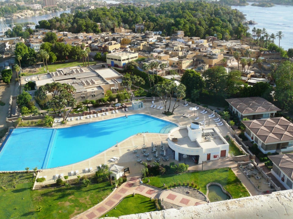 Widok z restauracji na wieży  Hotel Mövenpick Resort Aswan